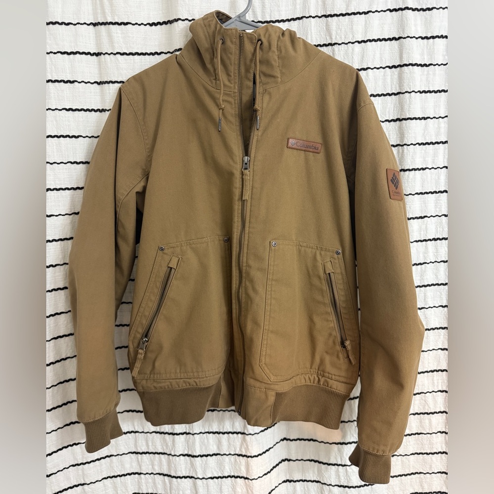 Columbia Canvas Hooded Work Jacket